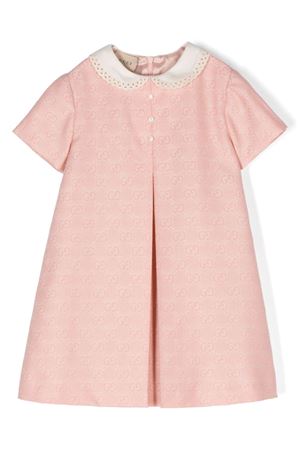 abito in cotone rosa GUCCI KIDS | 788021ZAQFK5331